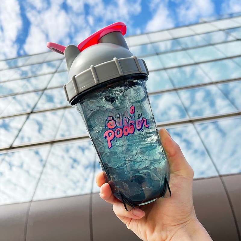 Heat-resistant protein shaker cup, stirred milkshake cup, water cup, summer cross-border fitness shaker cup