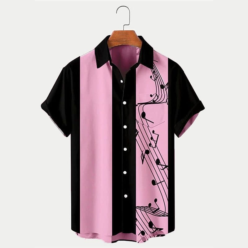 Hawaiian Beach Coconut Tree 3D Print US/EU Plus Size Summer Short Sleeve Button-Down Casual Vacation Men's Shirt