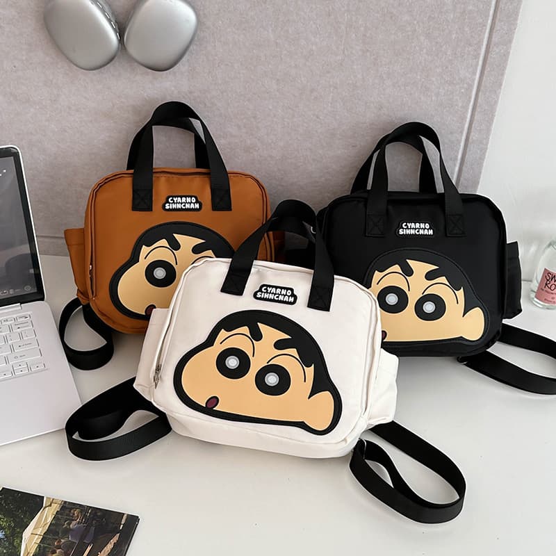 2026 new cross-border Crayon Shin-chan multi-purpose bag, fashionable and versatile, women's shoulder handbag, backpack, large capacity
