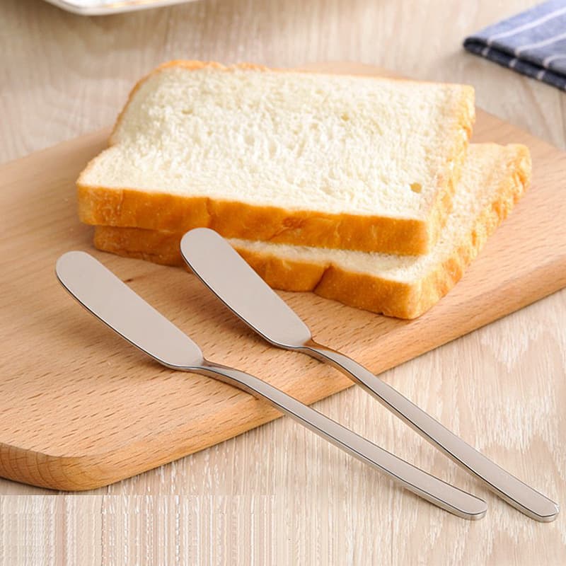 Cross-Border 304 Stainless Steel Butter Knife, Cheese Knife, Kitchen Baking Cream Knife, Oil Spreader Knife, Thickened Multi-Purpose Sauce Spreader Knife