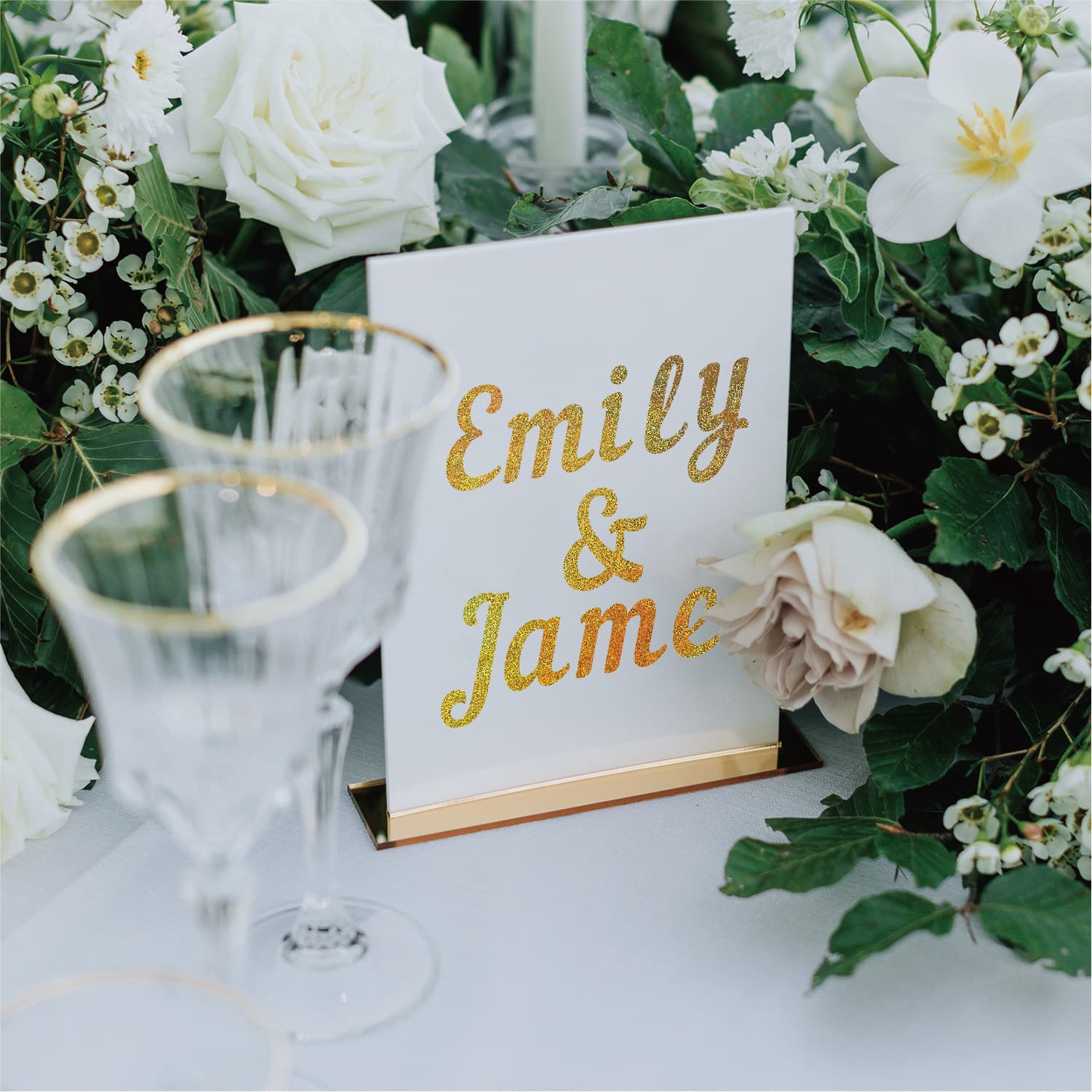 1-Inch Handwritten Letter Stickers Gold Sand Silver Glitter Bold Waterproof Gift Greeting Card DIY Alphabet Number Stickers