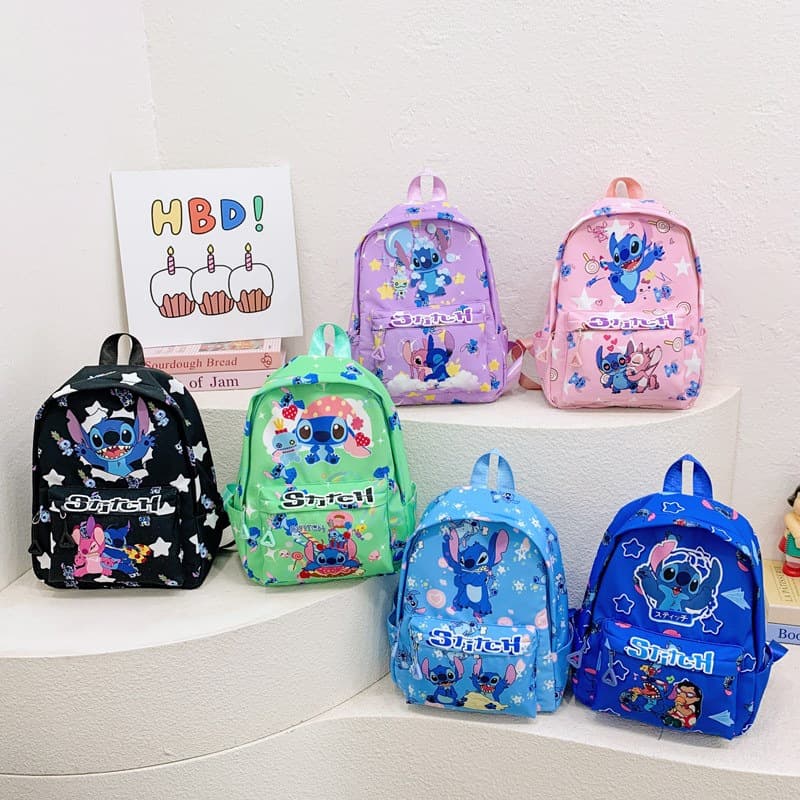 Cross-border Stitch children's backpack new kindergarten school bag large capacity trendy lightweight backpack for boys and girls