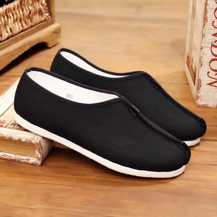 Old Beijing Pure Handmade Cloth Shoes for Men, Thousand-Layer Monk and Arhat Shoes, Ethnic Style for Youth and Elderly