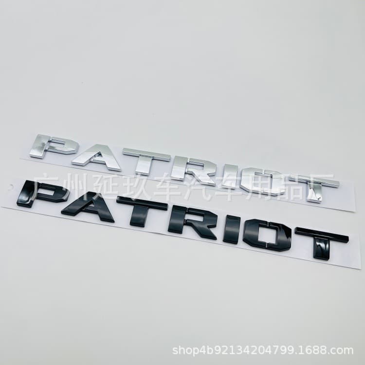 For Jeep JEEP Emblem Patriot PATRIOT Badge Cherokee Modified English Rear Emblem Decoration