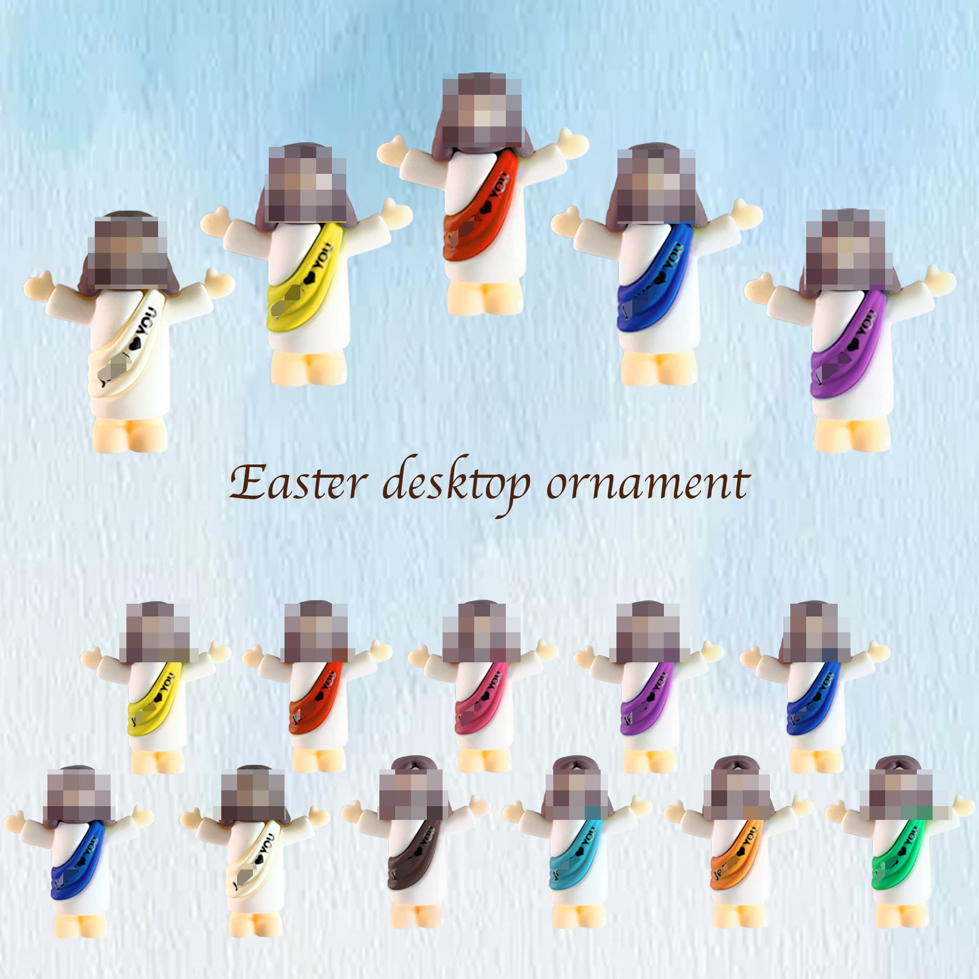 Cross-border hot-selling Easter ornaments, desktop decorations, Jesus dolls, Easter gifts, in stock