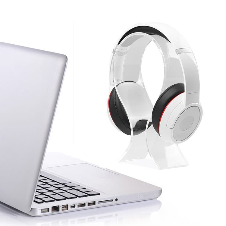 Headphone Stand Transparent Over-Ear Headphone Stand Acrylic Headphone Display Stand
