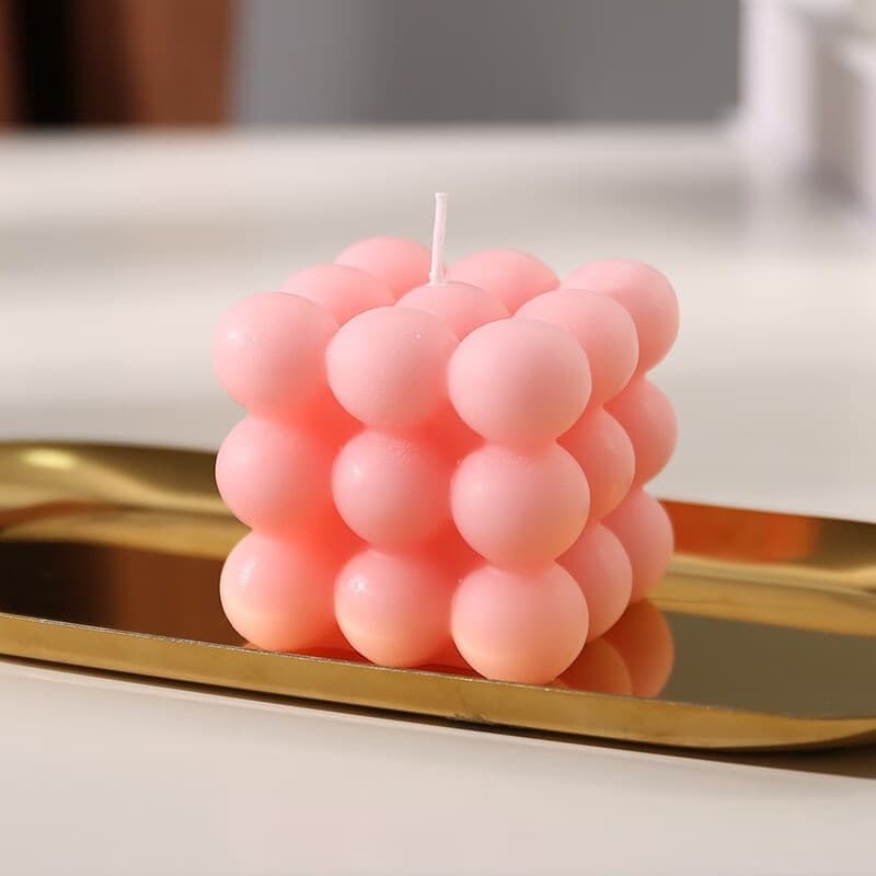 Cube-Shaped Aromatherapy Candle, Scented Home Decor Ornament, Birthday Gift, High-Quality Party Favor, Fragrance Candle Factory