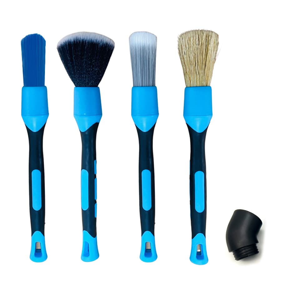 Cross-border New Car Wash Brush Tire Cleaning Gap 3,4-Piece Brush Set Air Vent Ultra-Soft Bristle Interior Detail Brush
