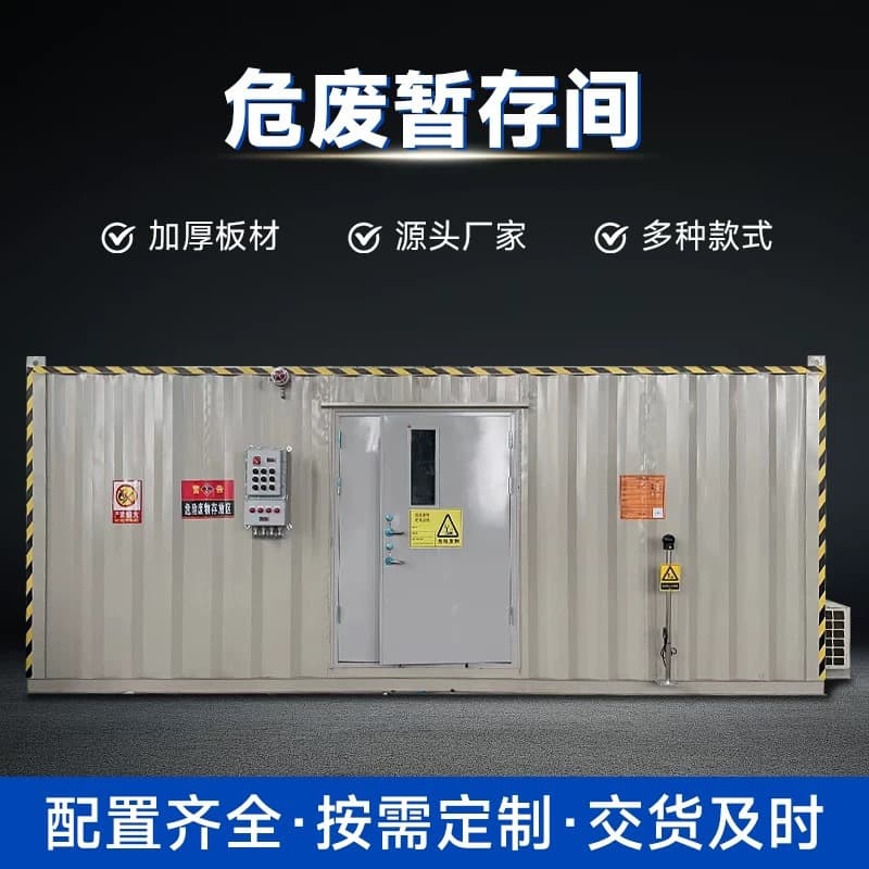 Mobile Hazardous Material Storage Warehouse Fireproof Explosion-Proof Hazardous Waste Storage Room Hospital Hazardous Waste Storage Room Chemical Hazardous Waste Temporary Storage Room