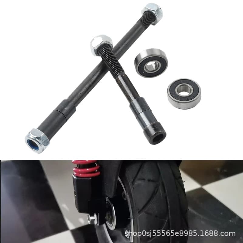 8inch 10inch Electric Scooter Front Wheel Axle Bearing Little Dolphin Accessories Front Wheel Axle 200X50