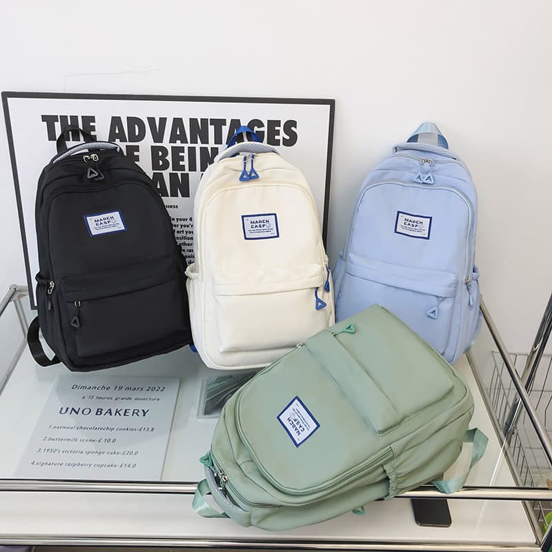 Foreign Trade Backpack 2023 New Schoolbag Korean Style Fashion Harajuku Nylon Fabric Primary and Middle School Student Backpack Dropshipping