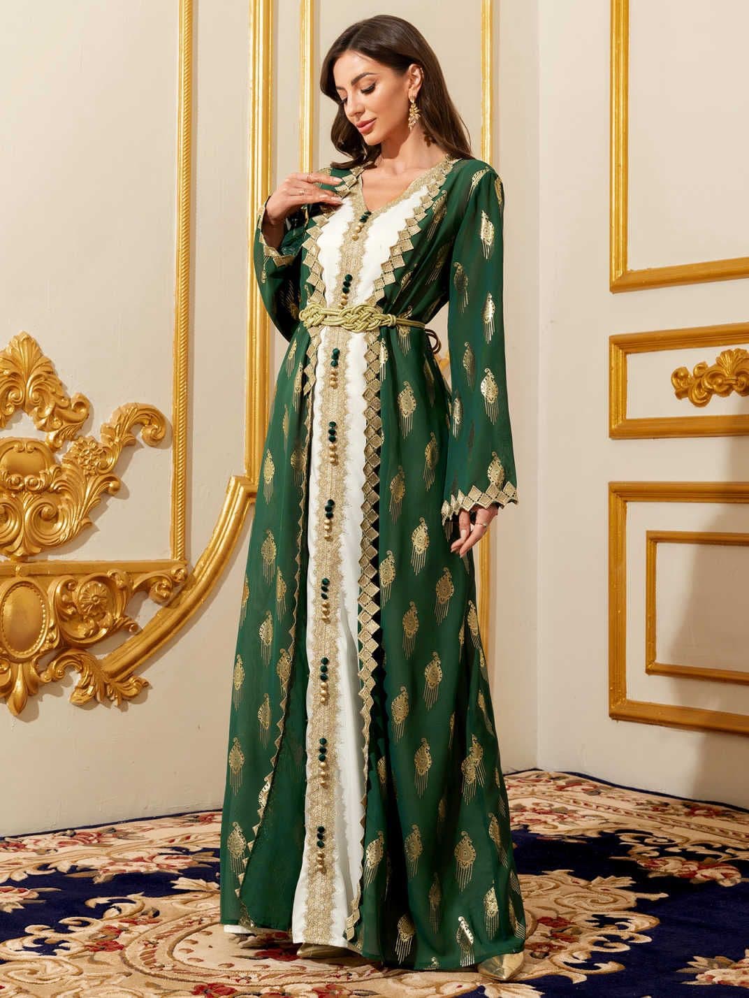 Fashion Women's Long Dress New Two-Piece Set Ladies' Dress Cross-border Amazon Loose Casual Robe