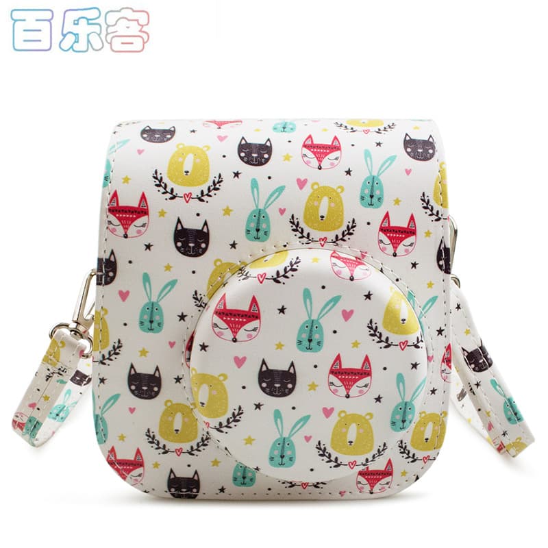 Compatible with instax mini12/11/9 Instant Camera Case Cute Animal Portable Storage Bag Digital Accessories