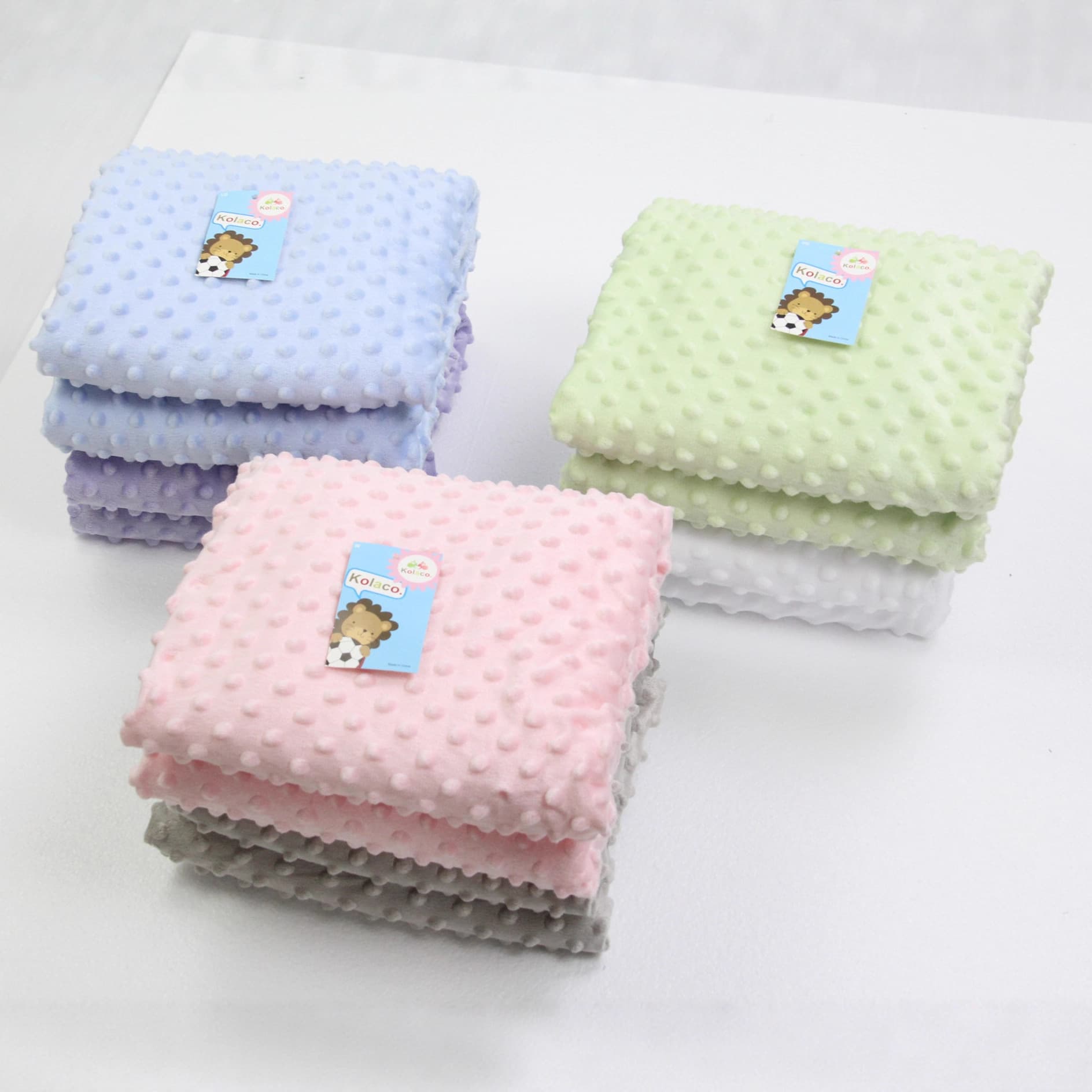 Bubble Blanket, Stroller Blanket, Outing Blanket, Double-Layer Warmth, Solid Color, Soft Bubble Blanket