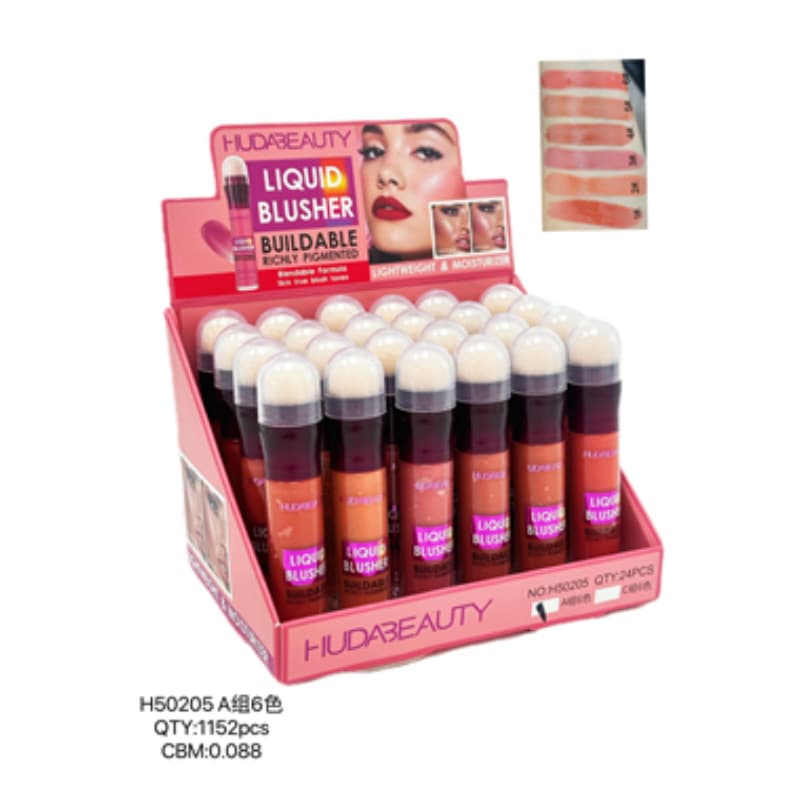 HUDA BEAUTY LIQUID Blusher has strong fluidity, natural fit and complexion