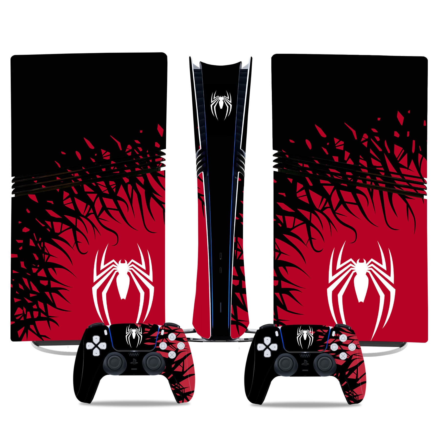 PS5 Pro Console Sticker PS5 PRO Disc Edition Sticker PS5 PRO Digital Skin Spider-Man Venom Style
