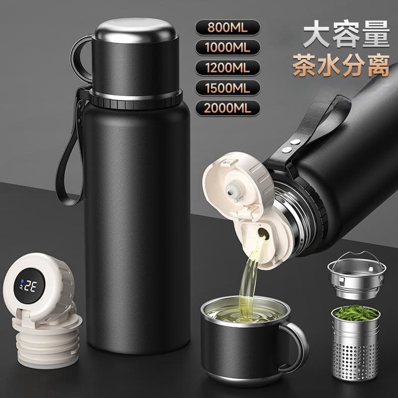 Premium Tea Brewing Insulated Mug, Large Capacity Vacuum 316 Stainless Steel Thermos, Business Insulated Cup, Extra Large Size