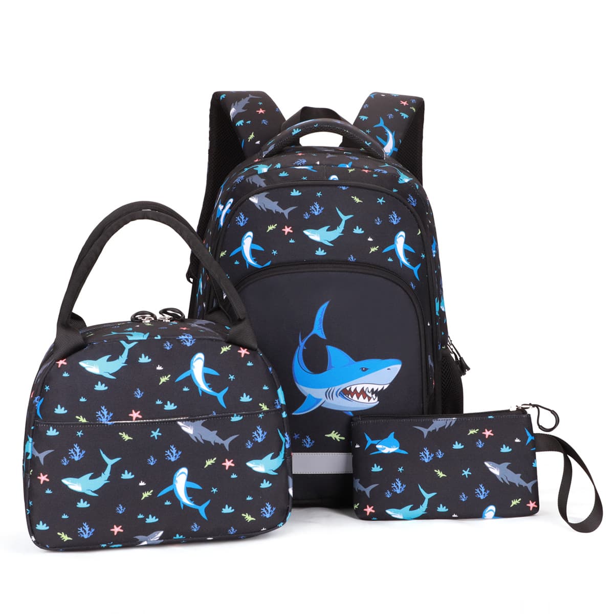 Amazon Cross-Border 3-Piece Schoolbag for Elementary Students, Large Capacity Multi-Layer Boys Backpack, Waterproof