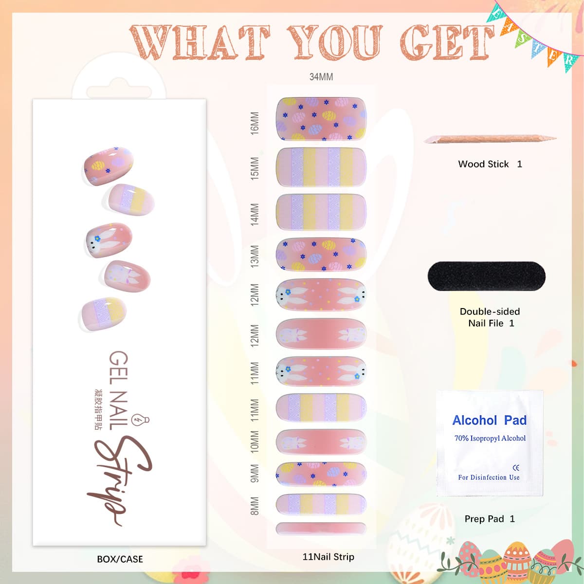 Cross-border St. Patrick's Green Easter semi-cured phototherapy manicure UV gel manicure stickers semi-baked nail stickers