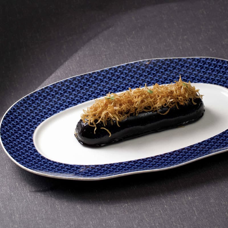 Artistic Wide-Edge Wavy Oval Fish Plate, Creative Special-Shaped Hotel Molecular Cuisine Fusion Dish Tableware, Club Artistic Dish