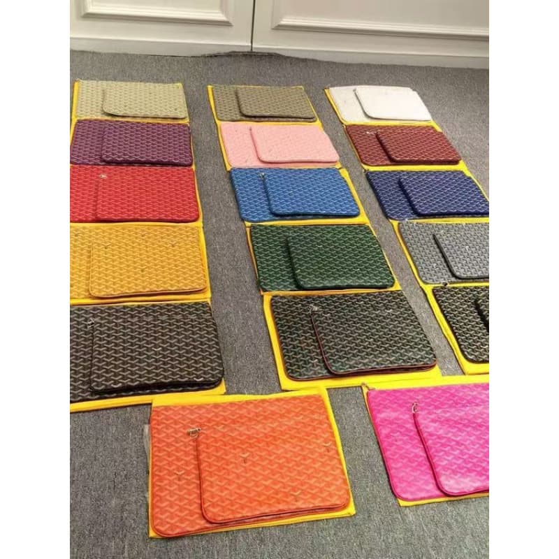 Wholesale Hot-Selling Dogtooth Handbag Celebrity Briefcase Tablet iPad Dogtooth Cosmetic Bag Clutch