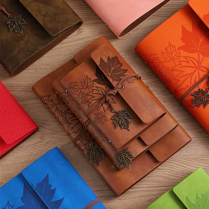 a6 retro travel notebook a7 cute high-looking small notebook imitation leather pu strap a5 loose-leaf notebook customization