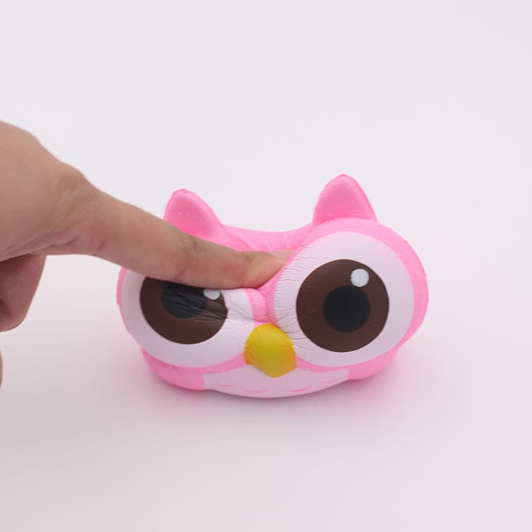 Squishy Slow Rebound Toy PU Foaming Owl Slime Pinch and Squeeze to Vent Children's Small Toy