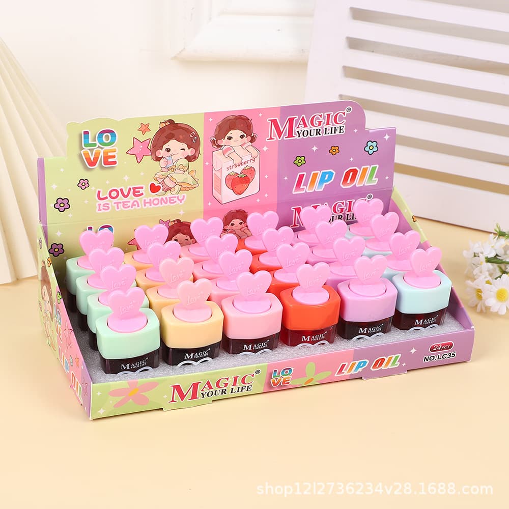 Magic cross-border ice cream fruit flavor lip glaze easy color paint light lip dyeing liquid long-lasting waterproof lip Ice Cream Lip Gloss