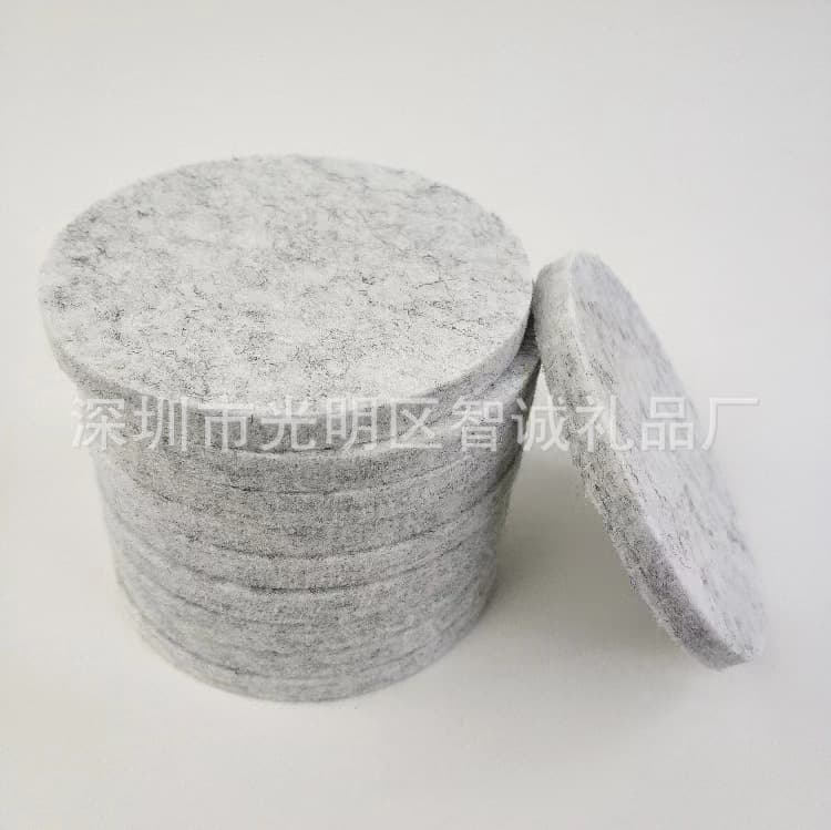 Wholesale Square and Round Heat-Resistant Absorbent Felt Coasters