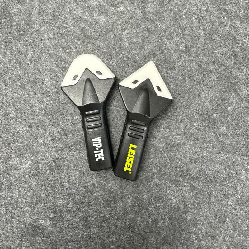 3-in-1 Silicone Caulking Tool with Stainless Steel Tip, Sealant Cleaner, Grout Scraper for Kitchen, Bathroom, Windows