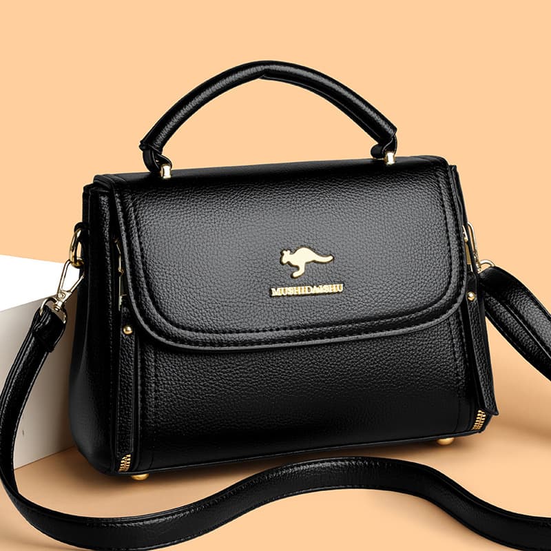 Women's Crossbody Small Square Bag Korean Style Fashion Shoulder Bag Soft Leather Versatile Ladies Bag Trendy Small Bag
