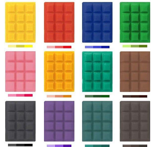 Candle dyeing blocks, cross-border handmade scented candle diy materials, soy wax jelly wax, solid block pigments
