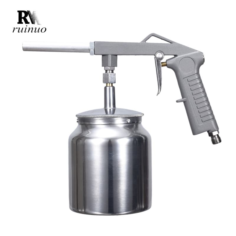 RNPS6 Base Coat Spray Gun Pneumatic Automotive Sprayer for Bed Liner Coating, Rubber Truck Primer, and Rust Prevention