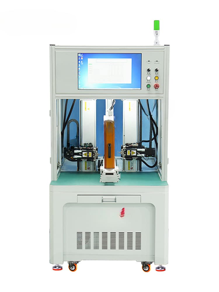 Fully Automatic Double-Sided Lithium Battery Spot Welding Machine Dual-Head 18650 High-Power DC Pneumatic Resistance Welding Equipment