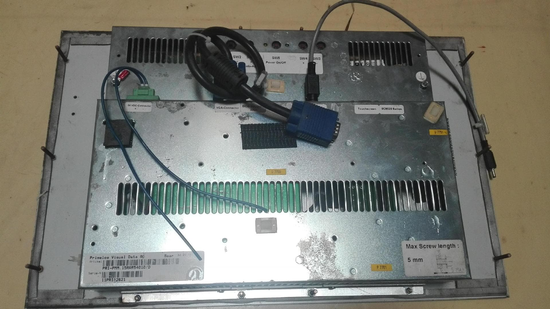 A046* High Primelco Visual Data AG PRI-PMM.15RAR54010/D Industrial Screen