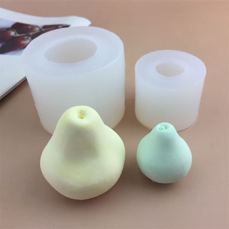 DIY Simulated Snow Pear Asian Pear Fruit Silicone Mold Scented Plaster Candle Aroma Stone Baking Mold