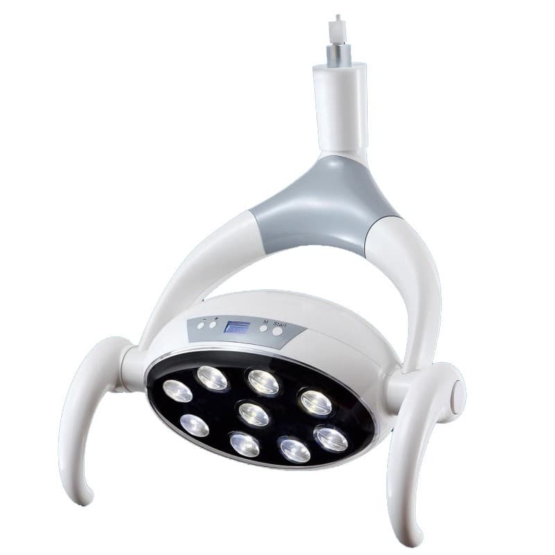 Dental Material Chair Accessories Oral Lighting Cold Light Shadowless LED Dual Color 9-Bead Dental Light
