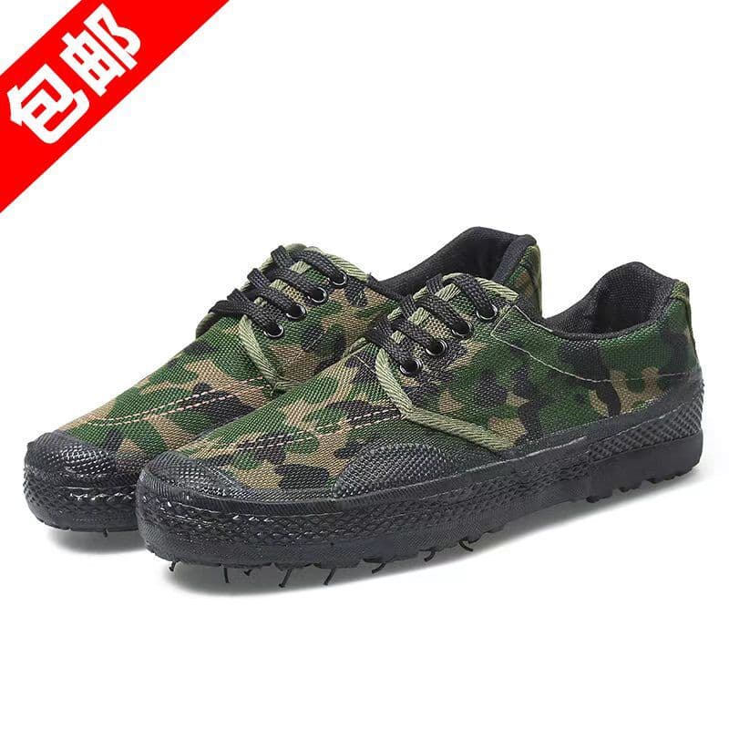 Factory Direct Free Shipping Bulk Sales High and Low Top Liberation Shoes Military Training Shoes Work Safety Shoes Farm Field Shoes Yellow Rubber Shoes