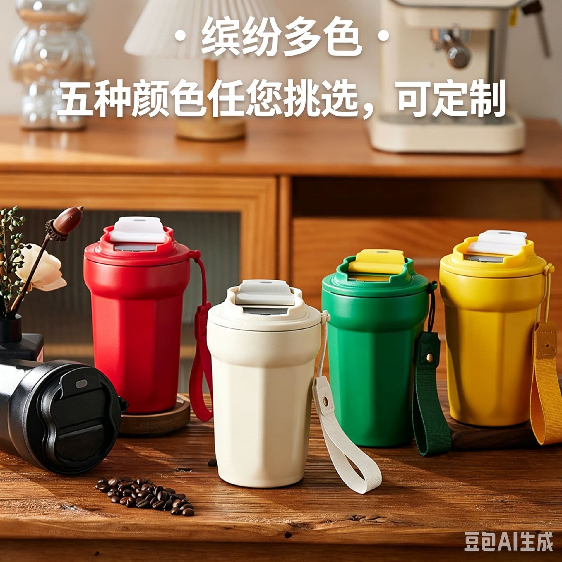Cross-Border Hot-Selling Smart Digital Display Octagonal Coffee Mug, Portable Travel Gift Cup, 316 Stainless Steel Insulated Mug Customization