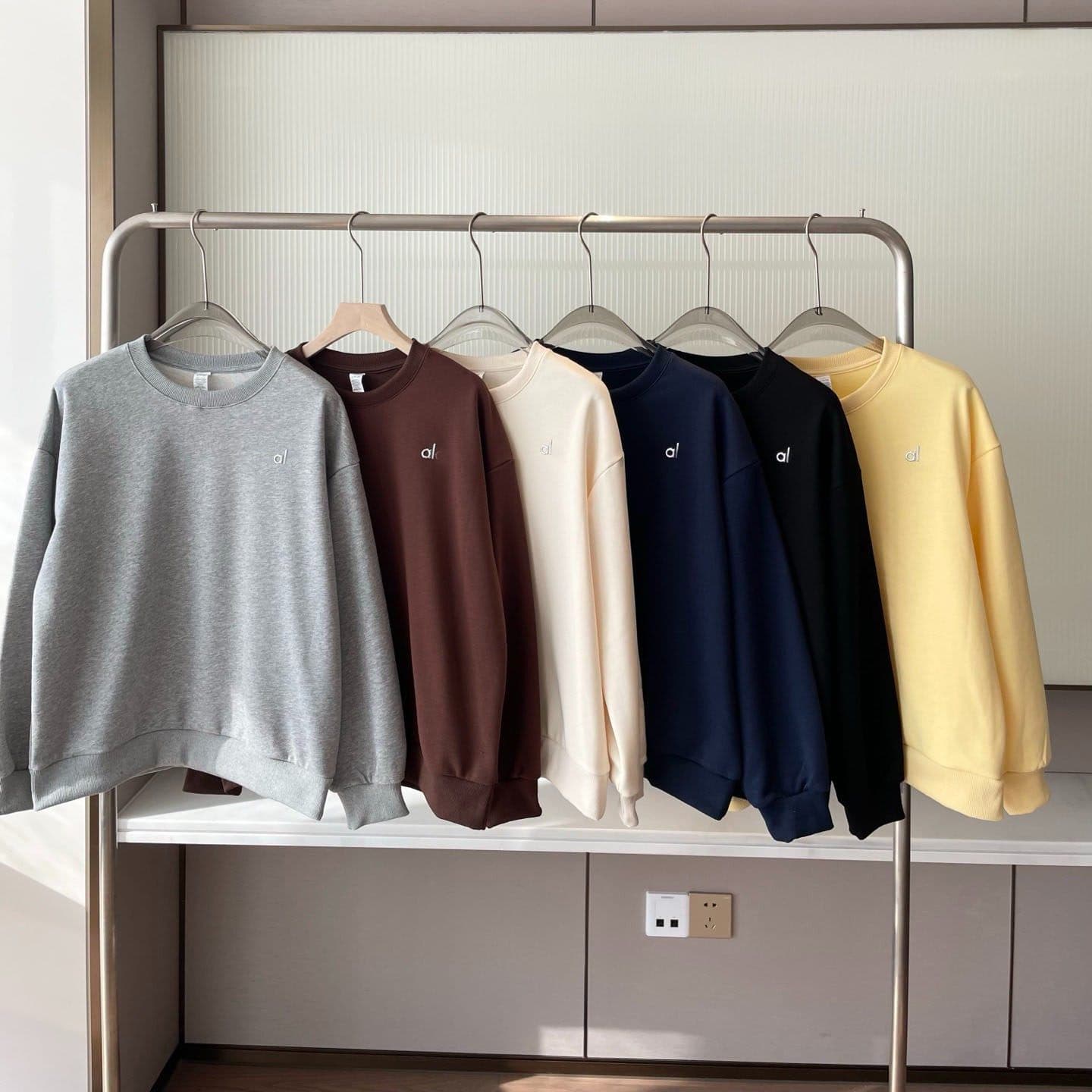2026 Spring New Casual Sporty Style 6-Color Round Neck Long Sleeve Sweatshirt Women's Top
