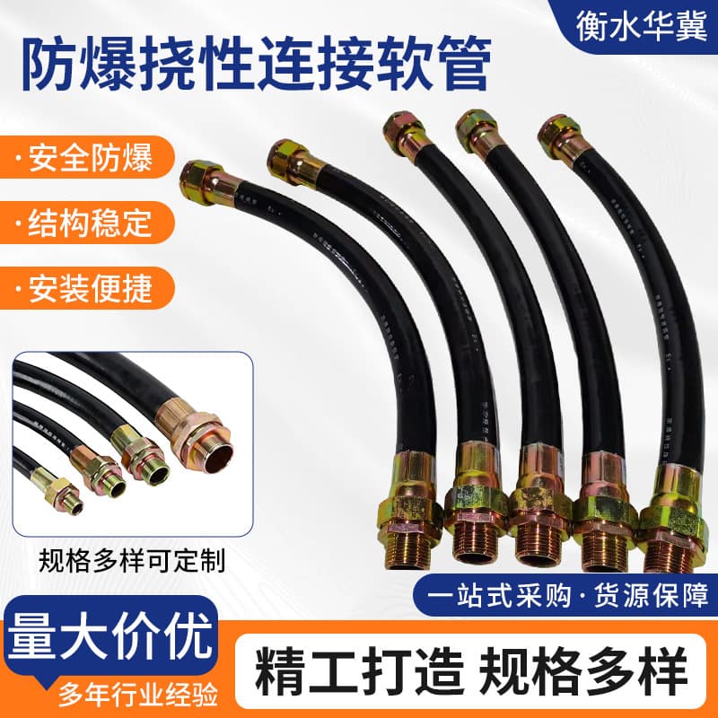 BNG explosion-proof conduit 15x300mm/400mm/500mm, explosion-proof flexible connection pipe, 4-point explosion-proof flexible wire hose
