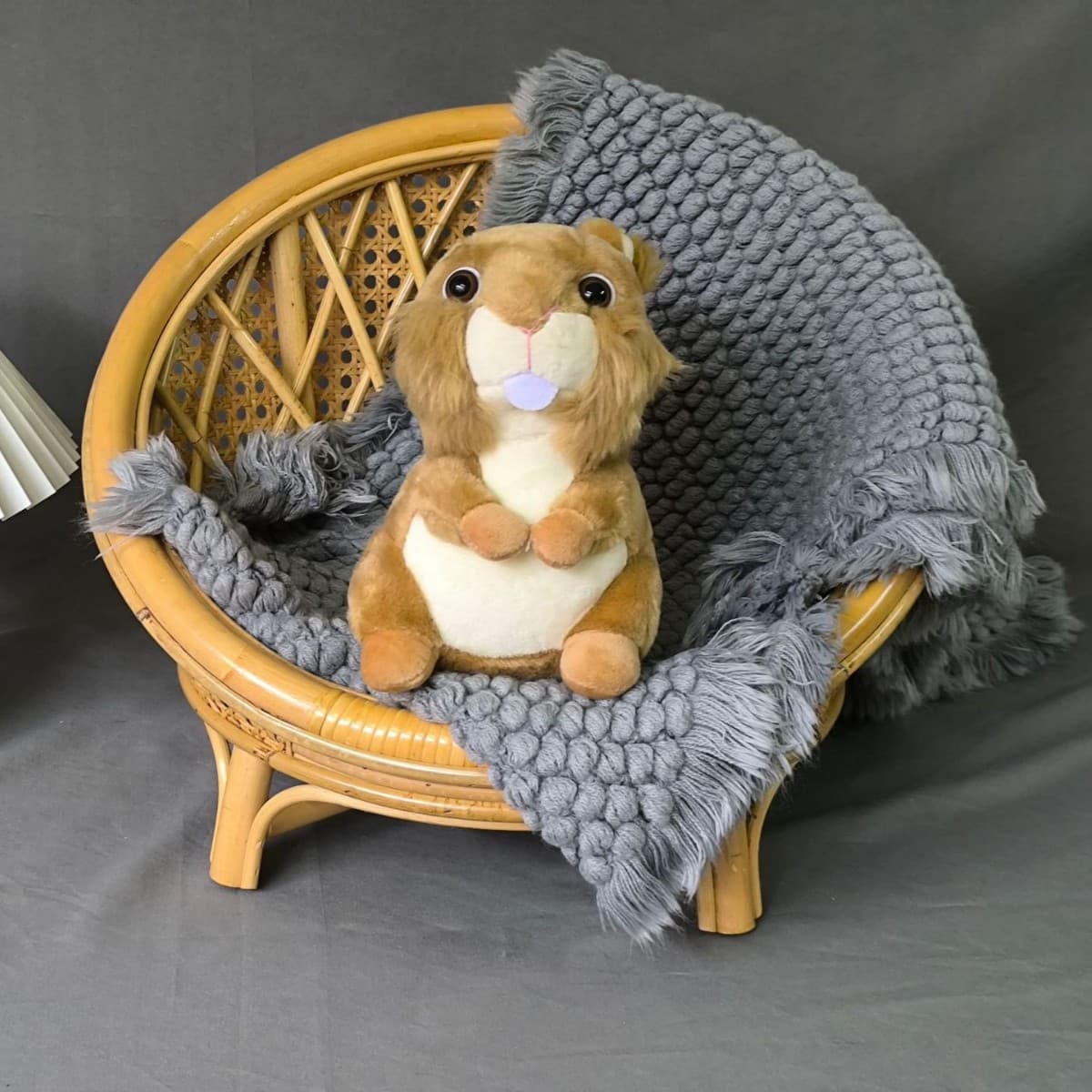 Handmade rattan round chair, newborn studio photo set artifact, 100-day infant photo placement props