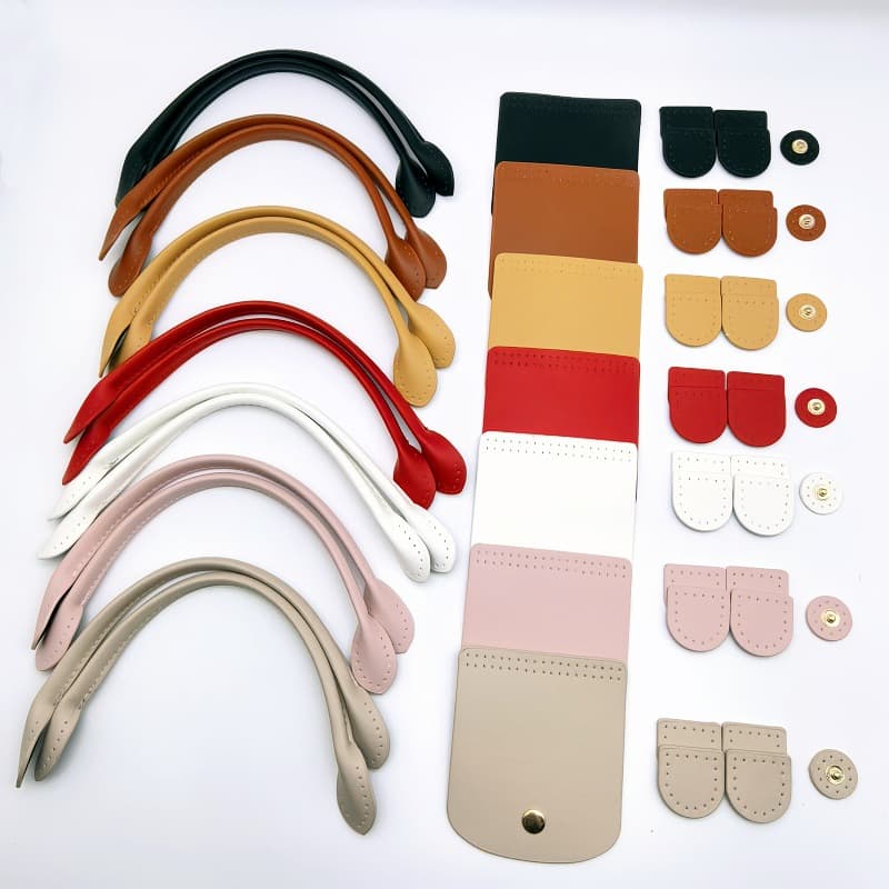 New Longxiang Dumpling Bag Leather Crochet Accessories DIY Knitted Handbag Cover Bag Material Set Accessories