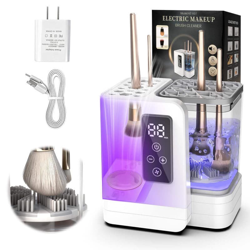 Cross-border Professional 5-in-1 Electric Makeup Brush Cleaner and Dryer Portable Automatic USB Makeup Brush Cleaning Tool