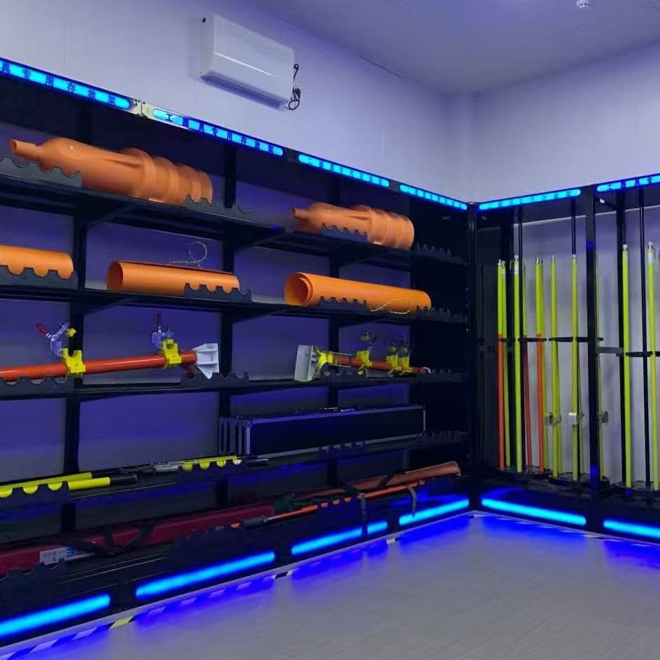 State Grid Standard Chemical Tool Storage Cabinet, Substation Insulated Rod Tool Rack, Smart Lighting Moisture-Proof Cabinet