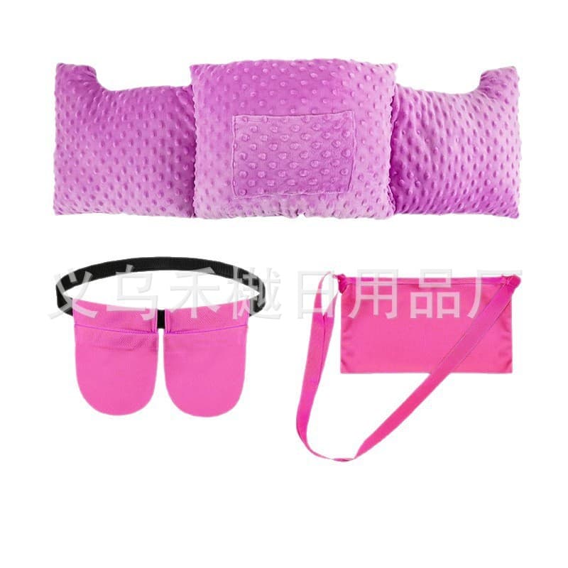Mastectomy Pillow with 2 Shower Bags, Adjustable Drainage Bag Belt, Post-Mastectomy Recovery Pillow