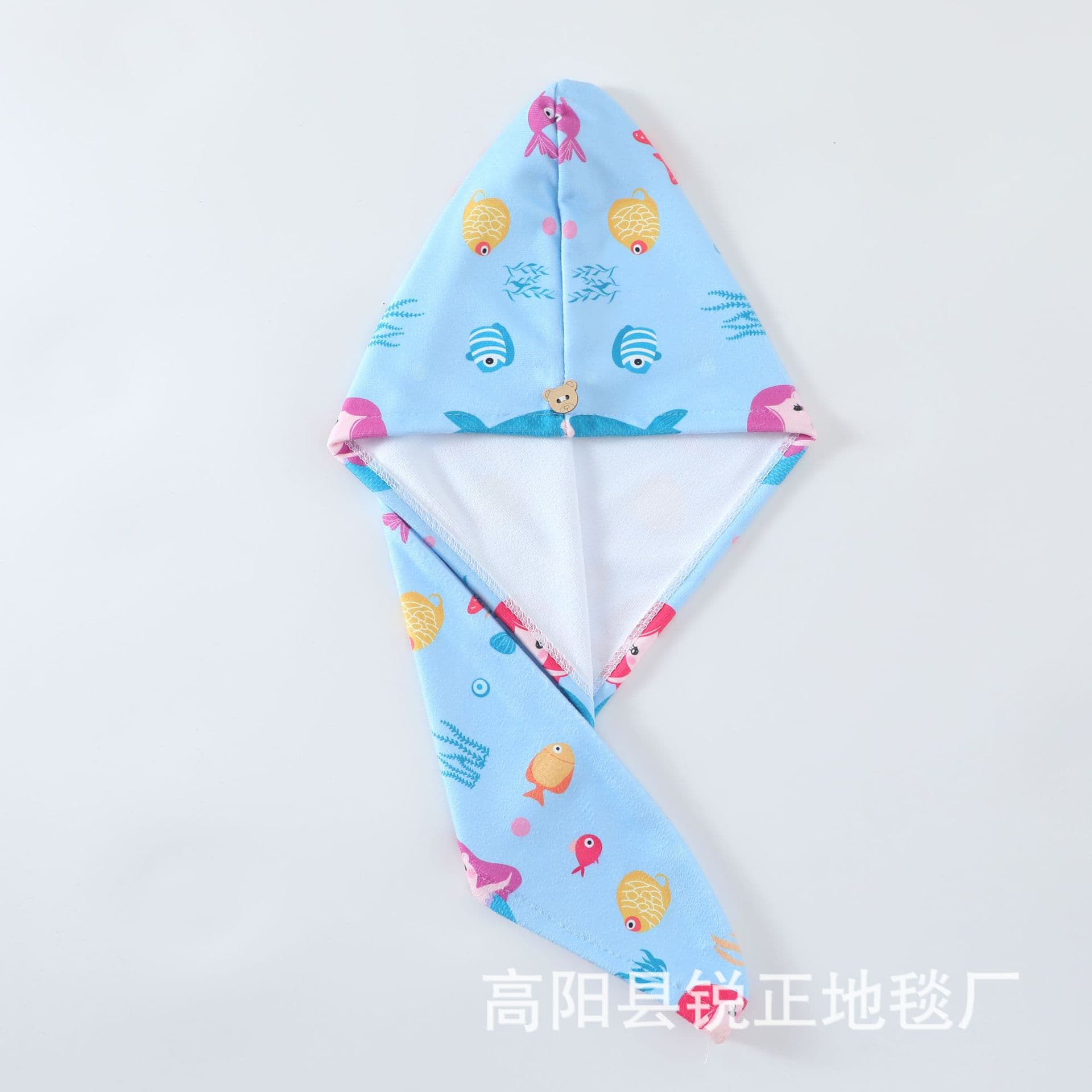 Factory wholesale women's hair drying towels, printed hair drying caps, thickened microfiber head towels, soft and absorbent shower caps
