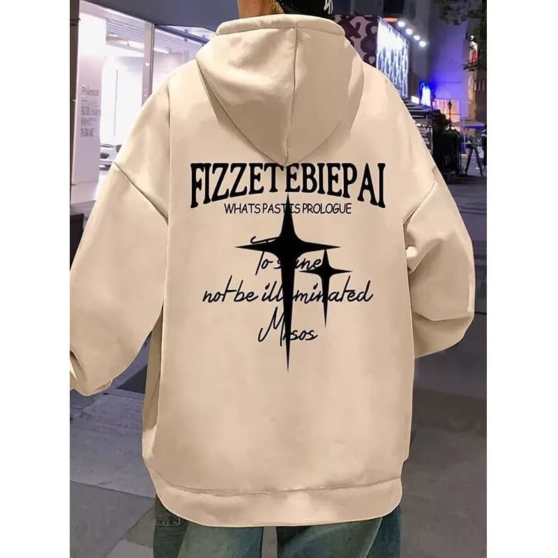 Hoodie for Men Spring Fall 2026 New Style Jacket American Oversize High Street Loose Fit Fleece Lined Top