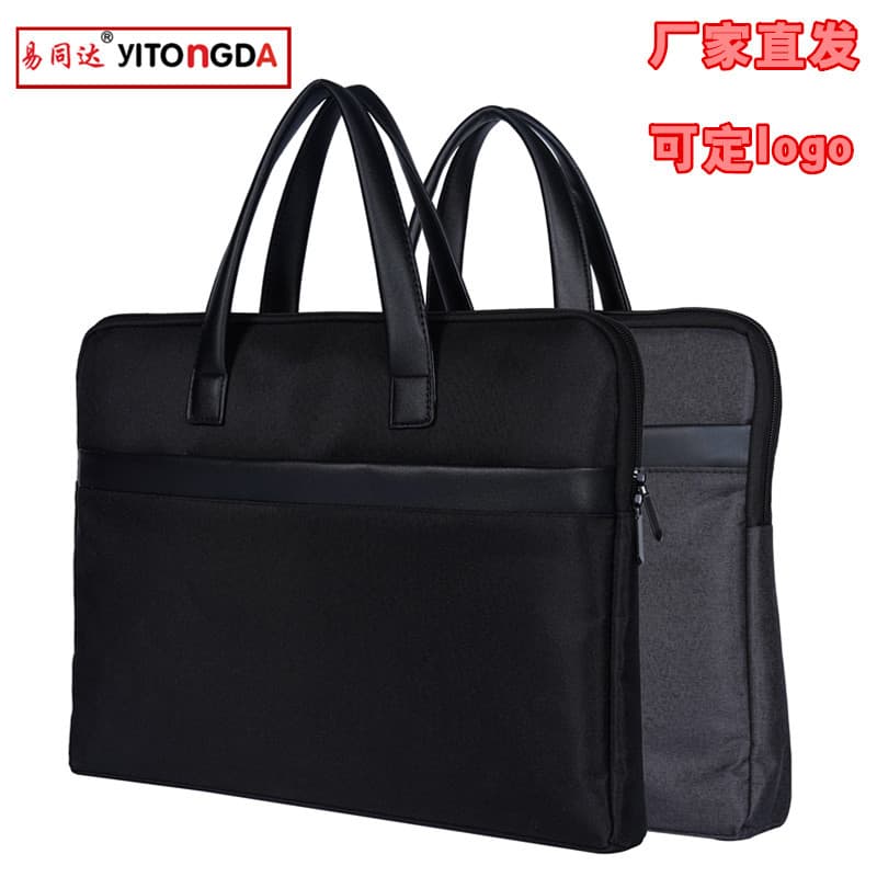 Manufacturer produces computer bags, thickened document bags, portable conference bags, handbags, briefcases, customized logos