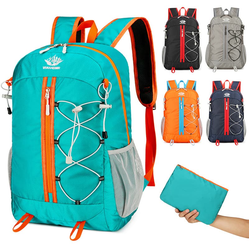 Outdoor Backpack Cross-Border Portable Folding Unisex Backpack Sports Large Capacity Travel Hiking Backpack